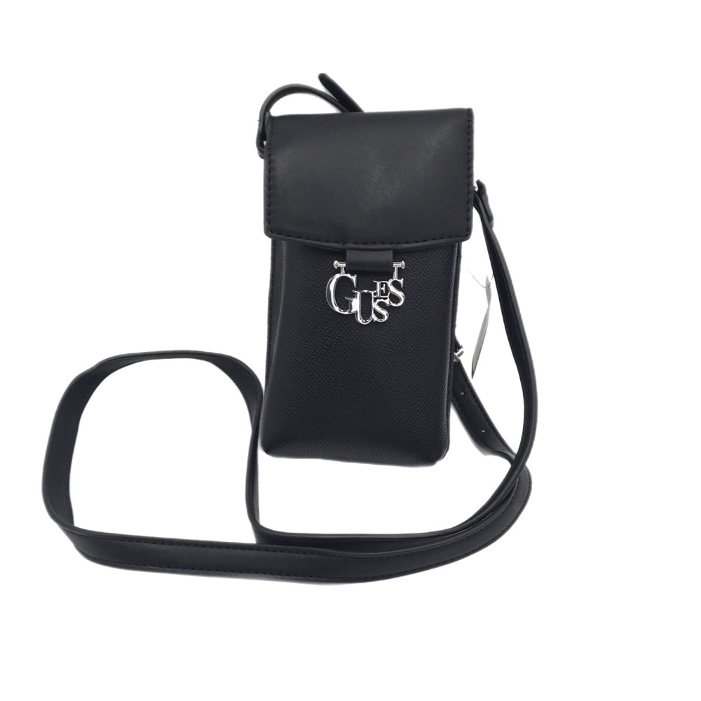 Guess Crossbody Maloney Mini Bag, Black with Silver Accents VY781171 - NEW‎
